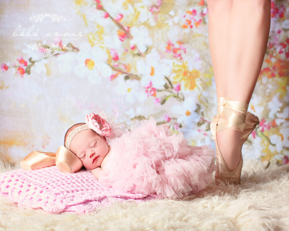 sleeping ballerina newborn