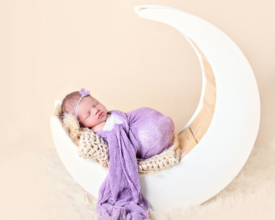 newborn wrap purple prop bebe amour by leslie lane